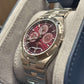 Vacheron Constantin Overseas Chronograph White Gold 41.5 MM - White Gold Bracelet - Burgundy Dial - 4300V/220G-H151