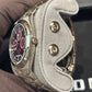 Vacheron Constantin Overseas Chronograph White Gold 41.5 MM - White Gold Bracelet - Burgundy Dial - 4300V/220G-H151