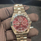 Vacheron Constantin Overseas Chronograph White Gold 41.5 MM - White Gold Bracelet - Burgundy Dial - 4300V/220G-H151