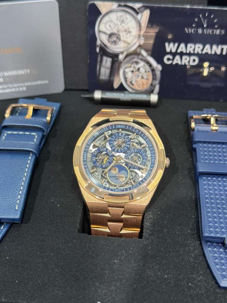 Vacheron Constantin - Overseas - Perpetual Calendar Ultra-thin - 41.5 MM - Rose Gold - Skeleton Dial - 4300V/220R-B642