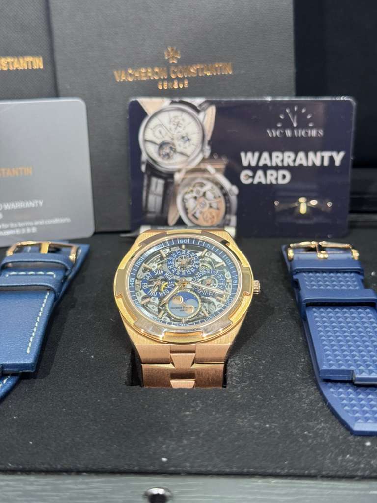 Vacheron Constantin - Overseas - Perpetual Calendar Ultra-thin - 41.5 MM - Rose Gold - Skeleton Dial - 4300V/220R-B642
