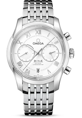 Omega De Ville Stainless Steel 42 MM - Stainless Steel Bracelet - Silver Dial - 431.10.42.51.02.001 nyc watcher nyc watches