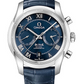 Omega De Ville Stainless Steel 42 MM - Blue Leather Strap - Blue Dial - 431.13.42.51.03.001 nyc watcher nyc watches