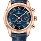 Omega De Ville Rose Gold 42 MM - Blue Leather Strap - Blue Dial - 431.53.42.51.03.001 nyc watcher nyc watches