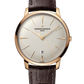 Vacheron Constantin Patrimony Pink Gold 40 MM - Brown Leather Strap - White Dial - 85180/000R-9248