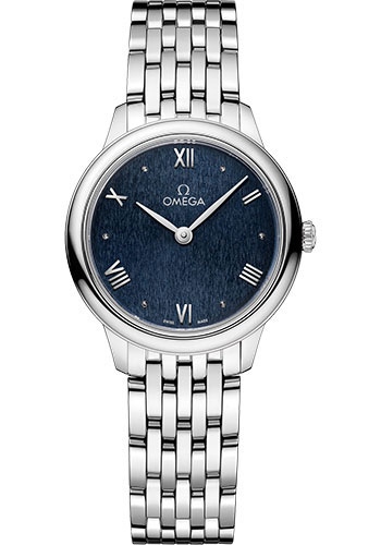 Omega De Ville Stainless Steel 27.5 MM - Stainless Steel Bracelet - Blue Dial - 434.10.28.60.03.002