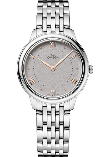 Omega De Ville Stainless Steel 30 MM - Stainless Steel Bracelet - Grey Dial - 434.10.30.60.06.001