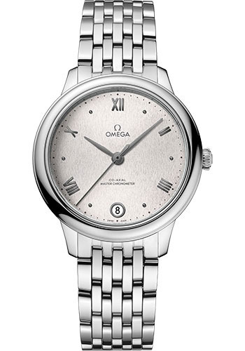 Omega De Ville Stainless Steel  34 MM - Stainless Steel Bracelet - Silvery Dial - 434.10.34.20.02.001