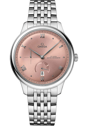 Omega De Ville Stainless Steel 41 MM - Stainless Steel Bracelet - Pink Dial - 434.10.41.21.10.001