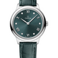 Omega De Ville Stainless Steel 27.5 MM - Green Leather Strap - Green Dial - 434.13.28.60.60.001