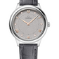 Omega De Ville Stainless Steel 30 MM - Dark Grey Leather Strap - Grey Dial - 434.13.30.60.56.001