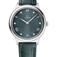 Omega De Ville Stainless Steel 30 MM - Green Leather Strap - Green Dial - 434.13.30.60.60.001