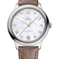 Omega De Ville Stainless Steel  34 MM - Taupe Brown Leather Strap - White Mother-Of-Pearl Dial - 434.13.34.20.55.001