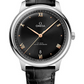 Omega De Ville Stainless Steel 40 MM - Black Leather Strap - Black Dial - 434.13.40.20.01.001