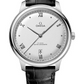 Omega De Ville Stainless Steel 40 MM - Black Leather Strap - Silvery Dial - 434.13.40.20.02.001