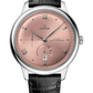 Omega De Ville Stainless Steel 41 MM - Black Leather Strap - Pink Dial - 434.13.41.21.10.001