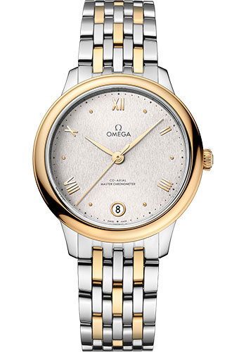 Omega De Ville Yellow Gold and Stainless Steel  34 MM - Yellow Gold and Stainless Steel Bracelet - Silvery Dial - 434.20.34.20.02.002