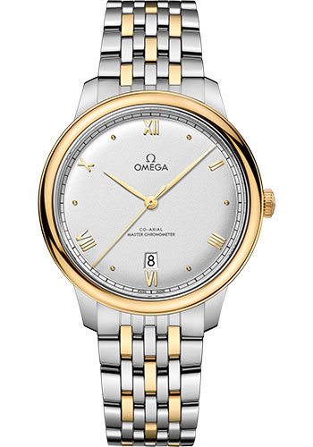 Omega De Ville Stainless Steel and Yellow Gold 40 MM - Stainless Steel and Yellow Gold Bracelet - Silvery Dial - 434.20.40.20.02.002