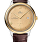 Omega De Ville Yellow Gold and Stainless Steel 41 MM - Brown Leather Strap - Gold Yellow Dial - 434.23.41.20.08.001