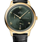 Omega De Ville Yellow Gold 41 MM - Black Leather Strap - Dark Green Dial - 434.53.41.21.10.001