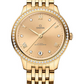 Omega De Ville Yellow Gold 34 MM - Yellow Gold Bracelet - Diamond Bezel - Yellow Gold Diamond Dial - 434.55.34.20.58.001