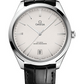 Omega De Ville Stainless Steel 40 MM - Black Leather Strap - Opaline Silvery Dial - 435.13.40.21.02.001