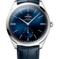 Omega De Ville Stainless Steel 40 MM - Blue Leather Strap - Blue Dial - 435.13.40.21.03.002