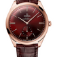 Omega De Ville Rose Gold 40 MM - Red Leather Strap - Red Dial - 435.53.40.21.11.002