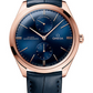 Omega De Ville Rose Gold 40 MM - Blue Leather Strap - Blue Dial - 435.53.40.22.03.001