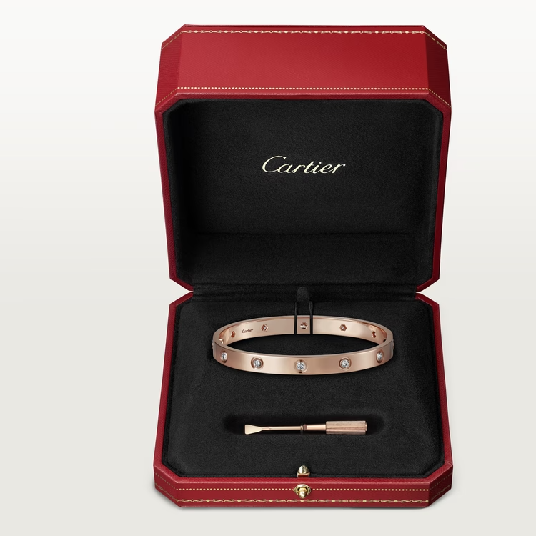 Cartier Love Bracelet Diamonds - Rose Gold - B6070217