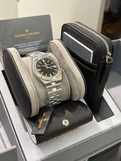 Vacheron Constantin Overseas Stainless Steel 41 MM - Stainless Steel Bracelet - Black Dial - 4520V/210A-B483