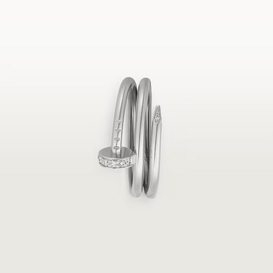 Cartier Just Un Clou Ring - White Gold - Diamonds - B4211000