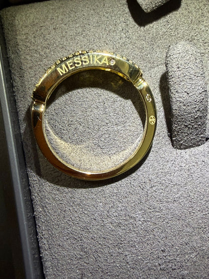Messika Yellow Gold Diamond Pavé Ring Baby Move - 4683