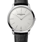 Vacheron Constantin Patrimony White Gold 40 MM - Black Leather Strap - White Dial - 81180/000G-9117