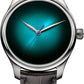 H. Moser & Cie Endeavour Center Seconds - 38 MM - Stainless Steel - Blue Lagoon Fumé Dial - Alligator Leather Strap - 1200-1240