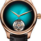 H. Moser & Cie Endeavour Tourbillon Blue Lagoon - 38 MM - Red Gold - Blue Lagoon Fumé Dial - Alligator Leather Strap - 1804-0406