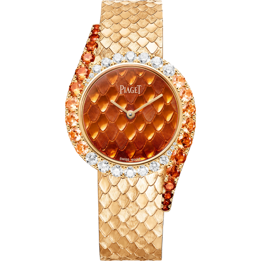 Piaget Limelight Gala Precious - Rose Gold - 32 MM - Rose Gold Bracelet - Diamond & Spessartite Bezel - Rose Gold Dial - G0A51188