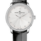 Girard-Perregaux 1966 Stainless Steel 36 MM - Black Leather Strap - Diamond Bezel - Silver Diamond Dial - 49523D11A171-CB6A