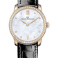 Girard-Perregaux 1966 Pink Gold 30 MM - Black Leather Strap - Diamond Bezel - Mother-Of-Pearl Diamond Dial - 49528D52A771-CK6A