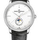 Girard-Perregaux 1966 Stainless Steel 40 MM - Black Leather Strap - Diamond Bezel - Silver Opaline Dial - 49545D11A1A1-BB60