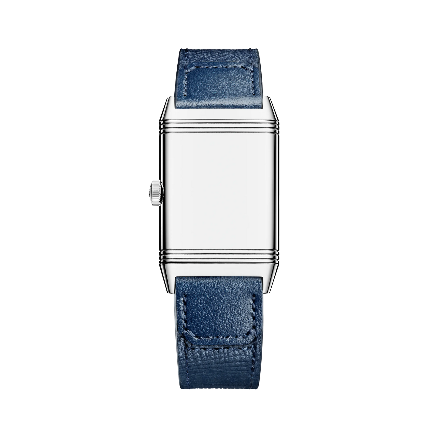 JLC - Reverso Tribute Monoface - 40.1 MM x 24.4 MM - Stainless Steel - Blue Dial - Blue Leather Strap - Q716848J