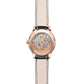 JLC - Master Ultra Thin Moon - 36 MM - Pink Gold - Silvered-Gray Dial - Diamond Bezel - Black Leather Strap - Q1242502