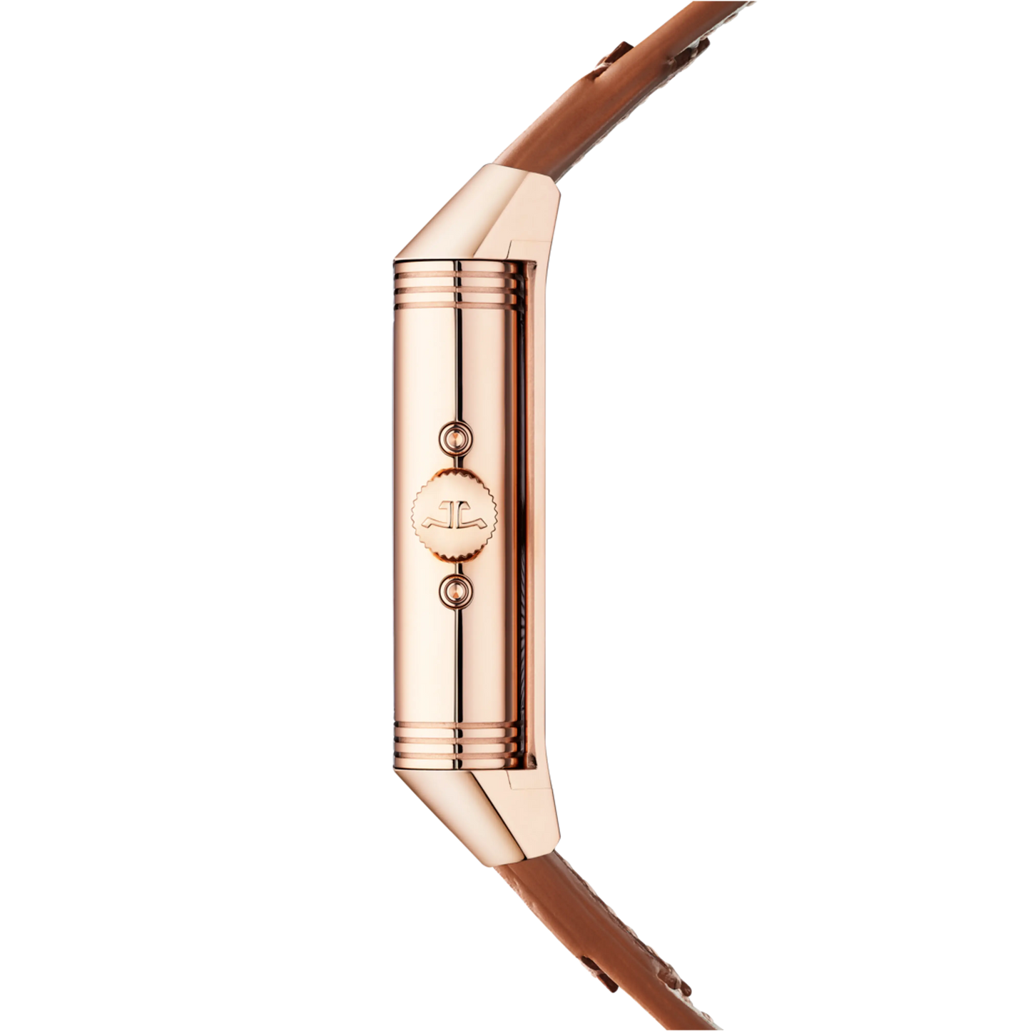 JLC - Reverso Tribute Duoface Calendar - 49.4 MM x 29.9 MM - Pink Gold - Silvered-Gray/Dark Gray Dial - Brown/Black Leather Strap - Q3912532