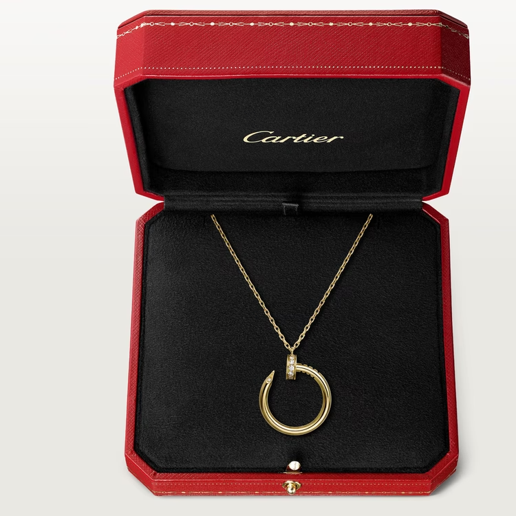 Cartier Juste Un Clou Necklace - Yellow Gold - Diamonds - B7224890