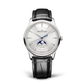 JLC - Master Ultra Thin Moon - 39 MM - Stainless Steel - Silvered-Gray Dial - Black Leather Strap - Q1368430