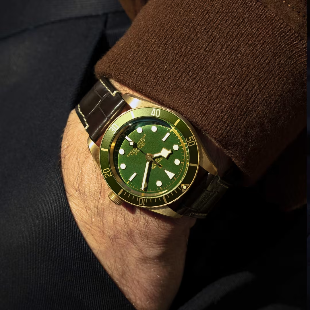 Tudor Black Bay 58 18K - 39 MM - 18k Yellow Gold - Green Dial - M79018V-0001