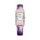 JLC - Reverso One Precious Flowers - Limited Edition - 40 MM x 20 MM - Pink Gold - Mother-Of-Pearl Dial - Diamond-Set Case - Purple Leather Strap - Q3292435
