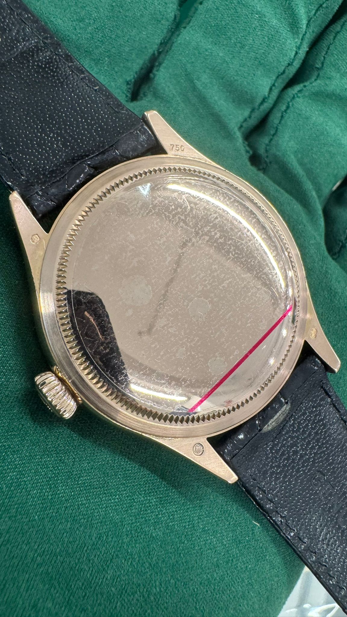 Rolex Everose Gold Cellini Date Watch - 39 MM - Leather Strap - Black Dial - 50505