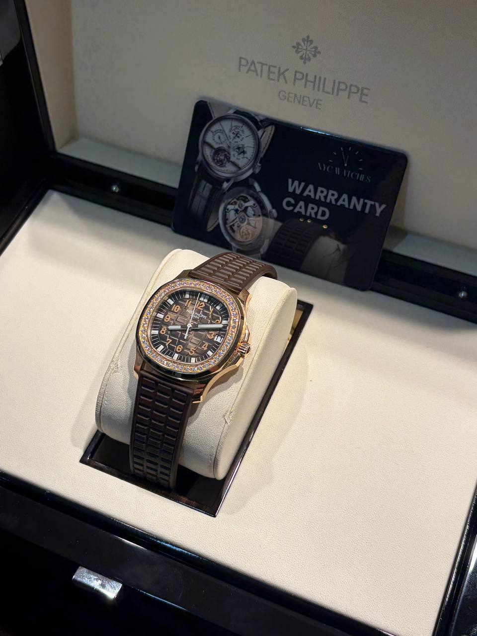 Patek Philippe Aquanaut Luce - 36 MM - Rose Gold - Brown Dial - Diamond Bezel - 5068R-001