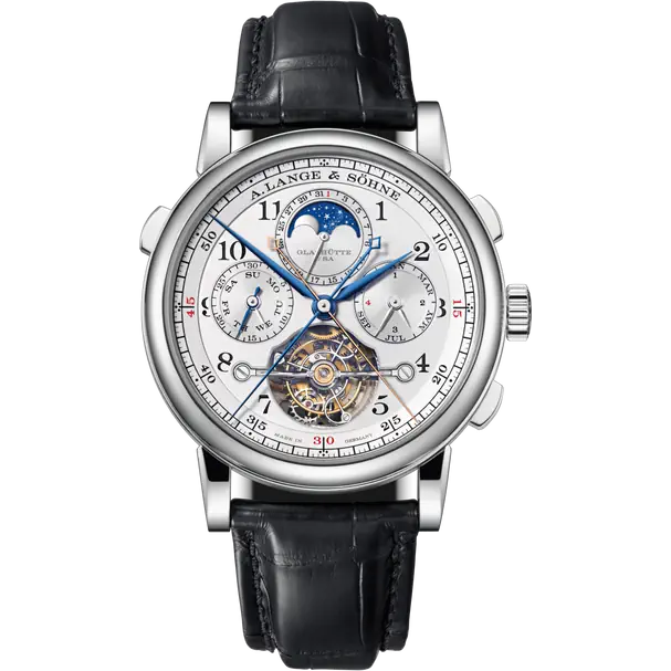 A.Lange & Söhne Turbograph Perpetual - Moonphase - 43 MM - Platinum - White Dial - 706.025FE  nyc watcher nyc watches